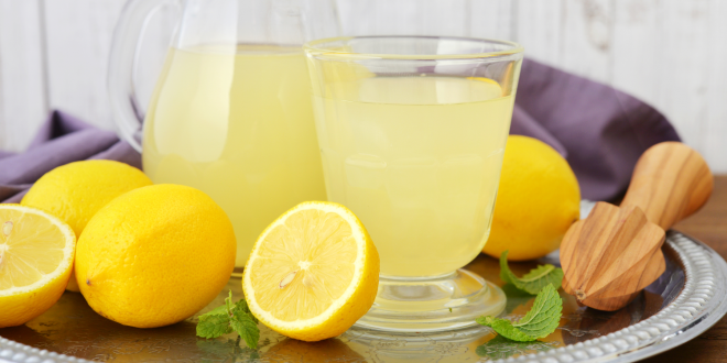 A pitcher of fresh cleansing lemonade